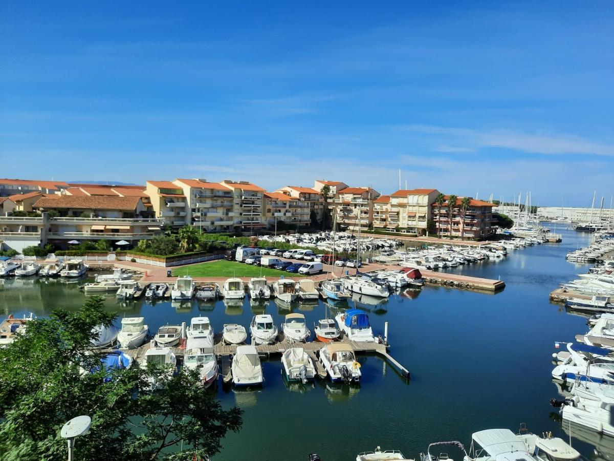 Appartement T2 Vue Mer Et Port,2 Balcons, Parking Prive Canet-en-Roussillon Bagian luar foto