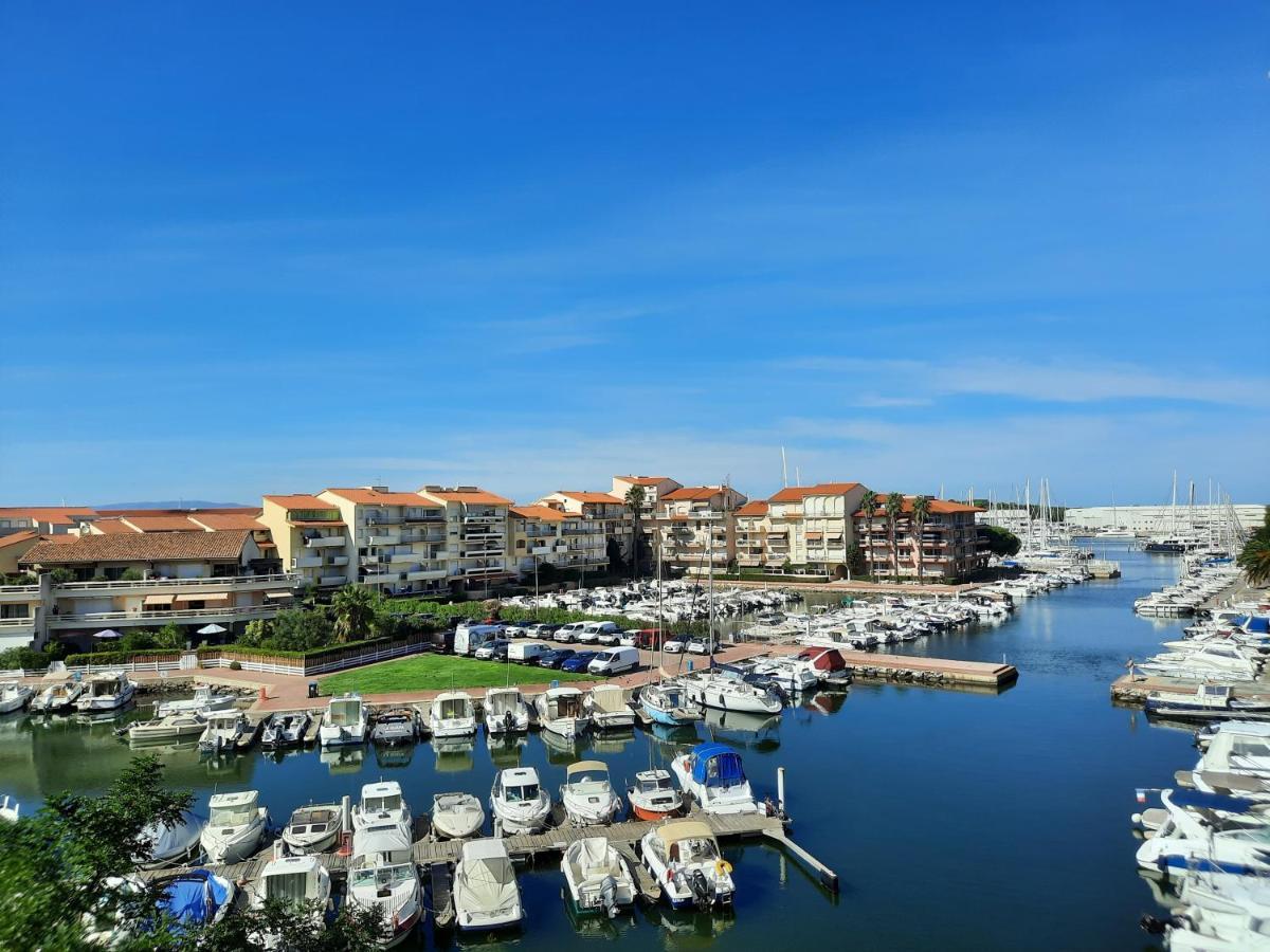 Appartement T2 Vue Mer Et Port,2 Balcons, Parking Prive Canet-en-Roussillon Bagian luar foto