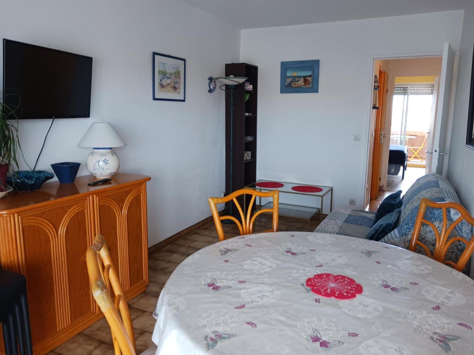 Appartement T2 Vue Mer Et Port,2 Balcons, Parking Prive Canet-en-Roussillon Bagian luar foto